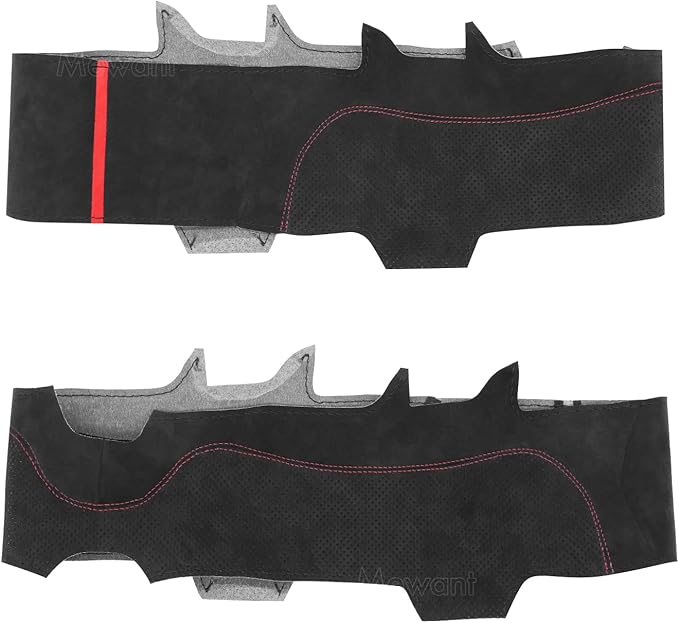 MEWANT DIY Stitching Steering Wheel Cover Wrap for Tesla Model 3 Highland 2023-2025/Model Y 2025 Highland for Tesla Model 3/Model Y Accessories(3D Style)