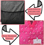 NGIL Extra Large Utility Tote Reusable Grocery Bag Oversized Collapsible for Groceries, Storage, Picnic, Beach (Nurse Life-hot Pink)