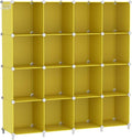 AWTATOS Cube Storage Organizer, Storage Cubes Shelves, 16 Cube Closet Organizers and Storage, DIY Stackable Bookshelf Plastic