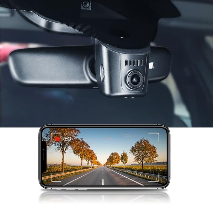 Fitcamx 4K Dash Cam Adapts for Audi 2019-2026 A4 A6 Allroad A3 A5 Q5 S4 S6 Q7 A8 Q8 S8 TT A7 S5 Q3 e-tron (Model A), OEM Look