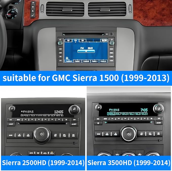 Car Phone Mount Holder For GMC Sierra 1500 1999-2013，Sierra 2500HD 1999-2014，Sierra 3500HD 1999-2014 Auto Accessories Navigation Bracket Interior CD Slot Mount Decoration Mobile Cell Phone case