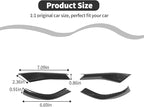 Carbon Fiber Rearview Side Mirror Decoration Trim Cover Compatible with Mustang IExterior Accessories 2024 2025(Carbon Fiber Black)