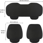West Llama Linen Car Seat Covers,Bottom Seat Covers for Cars Include 1 Pair Front Driver Seat Pad Mat and 1 Rear Bench Cover 