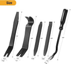 GOOACC 5 PCS Nylon Auto Trim Removal Tool Kit No-Scratch Removal Tool Kit for Car Clip Panel & Audio Dashboard Dismantle Blac