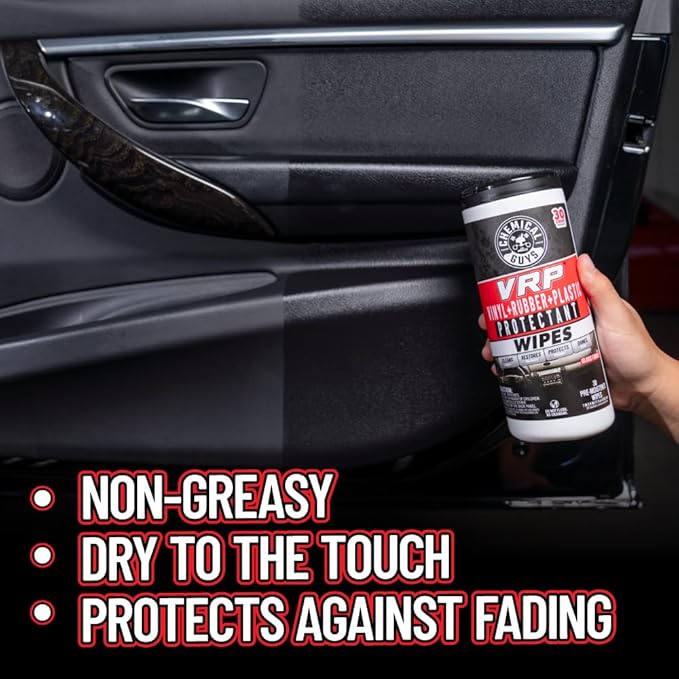 Chemical Guys Canister Wipes - VRP & Total Car Interior Cleaner & Protectant, Great for Cars, Trucks, SUVs, RVs, & More (60 C