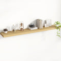 55 Inch Floating Shelves, 8 Inch Deep Floating Shelves for Wall, Hanging Shelf with Invisible Brackets, Deep Shelves for Bath