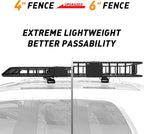 WILDROAD Car Roof Cargo Carrier Combo of Upgraded 84"x 39"x 4" Roof Rack Cargo Basket with 21 Cubic ft Cargo Carrier Bag, Super Duty Bungee Cargo Net and Ratchet Straps Fits for SUV Truck Cars