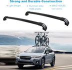 JDMON Compatible with Roof Rack Cross Bars KIA Sorento 2015 2016 2017 2018 with Side Rails Anti-theft Locks Desigh, Aluminum Luggage Rack Crossbar for Rooftop Cargo Bag Carrier Kayak Canoe Bike, Black