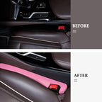 2PCS Car Seat Gap Filler,Flexible Seat Gap Organizer Between Seats for Tightly Filling Seat Gaps,Universal Car Side Seat Gap Filler Interior Car Accessories for Women & Men (Pink)