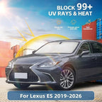 Windshield Sun Shade for Lexus ES 2019-2024 2025 2026 Front Window Shade Custom Fit ES250 ES300h ES350 Sun Visor Foldable Shade Blocks UV Rays Summer Must Have Car Accessories