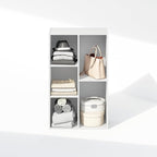Furinno Reed Closet Organizers and Storage, 5-Cube Reversible Closet Shelves, Closet Organization Shelf, 9.4 x 19.5 x 31.5, f