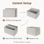 StorageWorks Storage Baskets for Shelves, Fabric Storage Bins, Closet Organization and Storage Baskets, Organizer Bins for Cl
