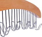 Belt Hanger Organizer for Closet: Ohuhu 2 Pack 12 Hooks Max 36 Belts Tie Rack Wooden Belt Holder for Storage 360 Degree Rotat