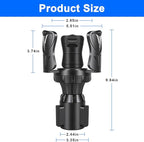 Car Cup Holder Expander, Large Cup Holder Adapter for Car, Water Bottle Holder Extender, Adjustable Drink Holder for Car Fits Yeti, Hydro Flask 24/32oz, Black