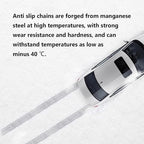 Snow Chains, Snow Tire Chains for Car SUV Pickup Trucks, Adjustable Universal Emergency Thickening Anti-skid Traction Chains,