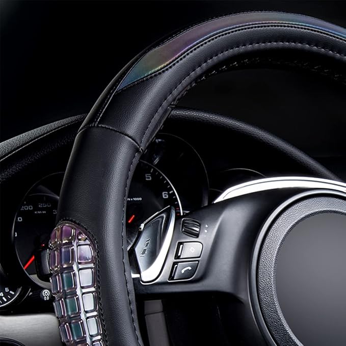 Flying Banner car Steering Wheel Cover Gel Massage Velvet Cool Warm Universal Size 15 inches SUV Truck Anti Slip Odorless Sum
