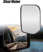 Passenger Side Heated Mirror Glass Fit For Toyota FJ Cruiser 2007 2008 2009 2010 2011 2012 2013 2014, Right Rearview Mirror with Blind Spot and Backing Plate