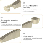 2PCS Car Seat Gap Filler, Dual Slot Carbon Fiber Vehicle Side Seat Gap Organizer Strip with Cup Holder, Auto Console Guard Spacer Stop Things from Dropping, Universal Fit (Beige)