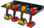UNITEDPOWER Electric Drill Storage Rack, Holds 4 Drills, Wall Mounted Power Tool Organizer for Battery Powered Hand Tools, Wo