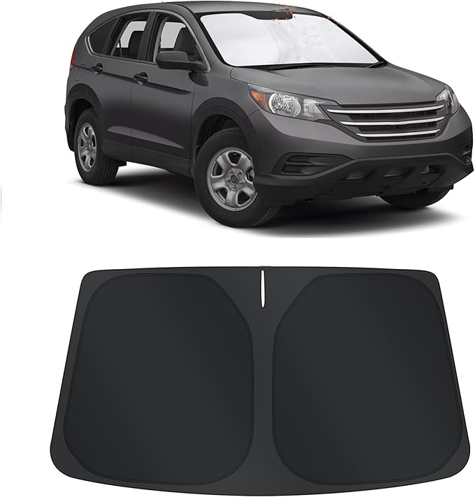 TINGLU Sun Shade for Honda CR-V CRV 2012-2016 Accessories Windshield Sun Shade Window Shade UV Rays Protection Sun Visor Cover with Steering Wheel Sunshade Storage Bag