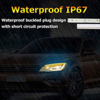 OPP ULITE White Amber Switchback Led Strip Lights, White DRL Amber Sequential Flowing Turn Signal Light, 114 PCS Led Chip Waterproof Car Flexible Tube Easy Paste Install, 2PC Pack