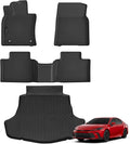 Auxko All Weather Floor Mats Cargo Mat Fit for Toyota Camry 2025 2026 Include Hybrid LE/SE/XLE/XSE TPE Liners Camry Accessories All Season Guard Odorless Anti-Slip Floor Mats Cargo Liner Black