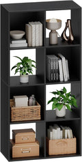 Sweetcrispy 8 Cube Storage Organizer - Open Cube Bookshelf with 4 Removable Back Panels, Display Storage Bookcase for Living 