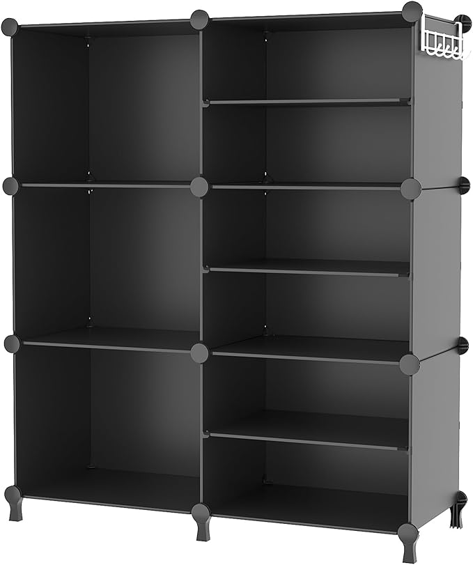 AWTATOS Closet Organizer 6 Cube Storage Shelves Portable Closet Clothes Organizers and Storage Stackable Cubby Shelving for C
