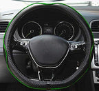 Mayco Bell Flat Bottom Steering Wheel Cover Anti-Slip,Safety,Soft,Breathable,Durable,Full Surround,Comfortable Grip Microfibe