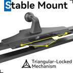 CD Slot Car Mount for Portable CarPlay Screens, Adjustable Angles, Low Profile and Sleek, Integrated Mounting Solution for in-Car Android Display Monitors (No Bracket Mount)