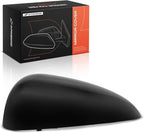 A-Premium Driver Side Rearview Mirror Cover Cap - Compatible with Chevrolet Sonic 2012-2020 - Smooth Black, Without Turn Signal Hole