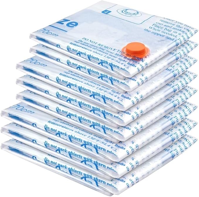 MEIQIHOME Vacuum Storage Bags, Space Saver Sealer Bags,Vacuum seal bags for clothing, Pillows, Comforters, Blankets, Bedding,
