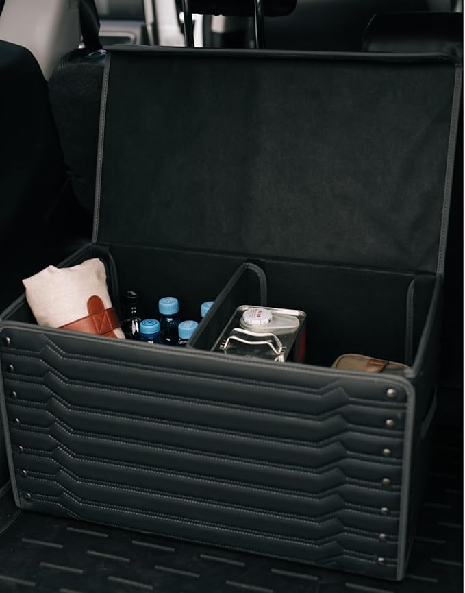 Owleys Car Caddy Organizer Set - 17.7" + 21.6" SUV Trunk Organizer Bundle For Road Trips, Groceries & Tools - Foldable