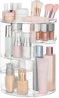 HBlife 360 Rotating Makeup Organizer Adjustable Carousel Large Capacity Revolving Perfume Organizer Skincare Organizers Cosme