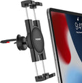 Tablet Air Vent Car Mount, AC Vent Tablet Phone Holder for Car [Upgrade Clip Never Shake] for iPad Pro Air Mini, Galaxy Tab, Kindle, Fire, iPhone 16 15 Pro Max, 4-12.9"