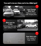 Blind Spot Monitoring Assistant for Tesla Model 3 Y, 8 RGB LED Beads BSD Car Lane Changing Warning Wave Sensor Detection Syst