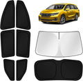 KUST Car Window Shades for 2018-2024 Honda Odyssey Accessories Windshield Sun Shade Side Rear Window Covers Sunshade Privacy Protection for Camping Blackout UV Block Full Set 8PCS