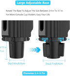 Car Cup Holder Expander Adapter for Large Water Cups,2 Drink Bottles,Cup Coffee Bottles,NATGIC 4-in-1 Cup Holders Expander fo