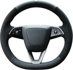 MEWANT DIY Stitching Steering Wheel Cover Wrap for Tesla Model 3 Highland 2023-2025/Model Y 2025 Highland for Tesla Model 3/Model Y Accessories