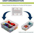Akro-Mils 44-Drawer Plastic Drawer Storage Cabinet for Garage Organization, Bead Organizer, Building Bricks Storage, Teacher 