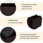 Car Trash Can, Leather Foldable Large Capacity Vehicle Hanging Garbage Bin Organizer, Waterproof Auto Interior Storage Bag Container Accessories, Universal for SUV Sedan Truck (Brown)