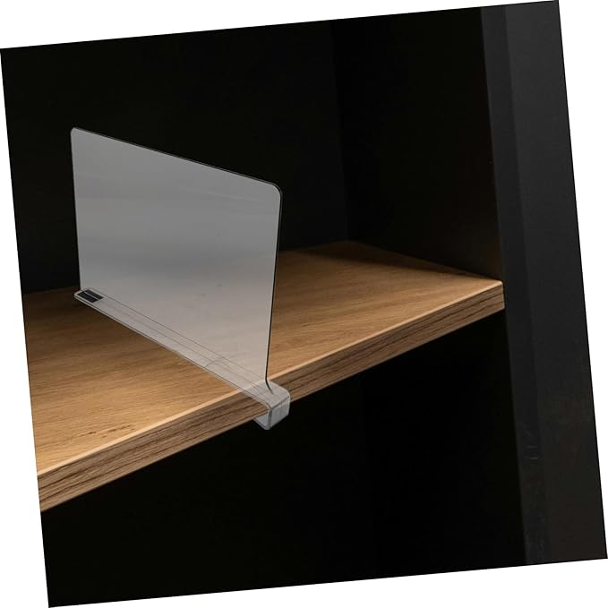 CHILDWEET 6pcs Closet Organizer Dividers Acrylic Shelf Separators for Wardrobe Closet Partition Storage Space Enhancer