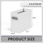 Hanging File Organizer, Cardboard File Folder Organizer for Letter Size, Desk Documents Storage Box, Portable File Folder Hol