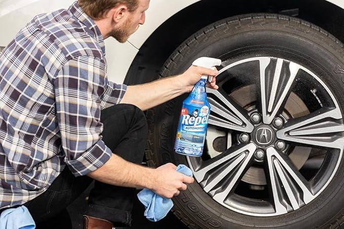 Repel Auto Glass Cleaner, Streak-Free with Protective Nano Barrier. Minerals, & Grime. Makes Glass Self-Cleaning. Safe & Non-