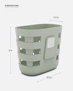 Lalo Bath Time Storage Bin - Keep Items Organized & Dry with Non-Toxic Plastic, Easy Cleanup, Removable Drying Bin, Woven Bab