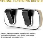 Sunglass Holder for Car Visor Clip, Car Visor Glasses Case, Vehicle Visor Accessories Organizer Box, Car Sunglass Holder Suitable for Truck, SUV and Sedan to Place Glasses (Beige)