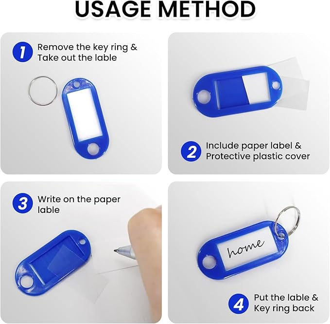 Key Organizer, Zippered Key Case, Fireproof and Waterproof Key Binder with 12 Hooks and Tags Portable Key Storage Book for Of