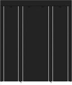 69" Portable Closet Storage Organizer Wardrobe Clothes Rack,Covered Garment Rack,Steel Tube Clothes Storage Organizer,Freesta