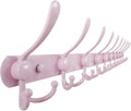 Dseap Coat Rack Wall Mount - 38” Long 10-Tri-Hooks Heavy Duty Coat Hanger Rail Wall Hooks for Hanging Coats Hats Clothing Clo