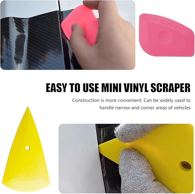 Mandark 8PCS Car Window Tint Tool Kit, Vehicle Glass Protective Film Installing Tool with Squeegee & Cutting Knife, Auto Window Vinyl Wrap Application Tint Set, Universal for Vehicles